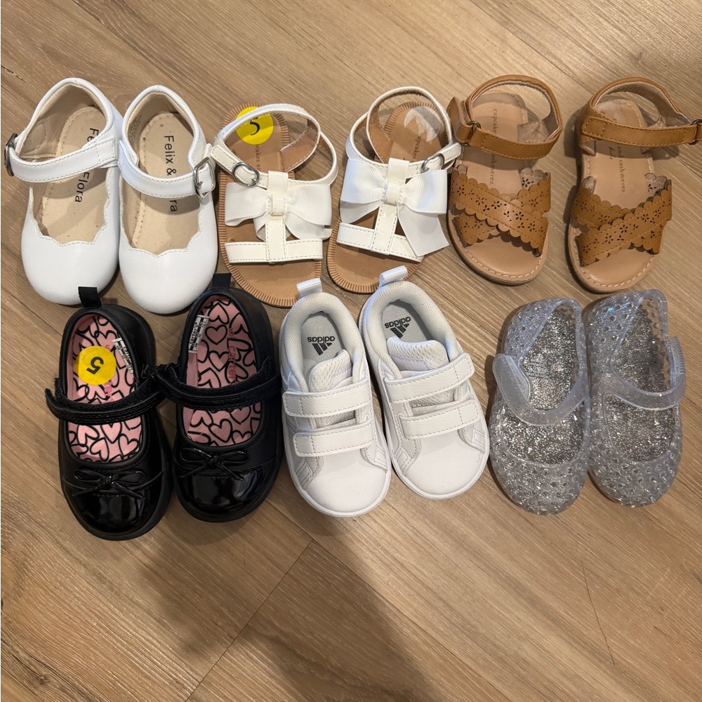 Bundle of Size 5 Toddler Girl Shoes